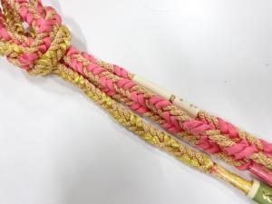 未使用品　正絹　手組帯締め